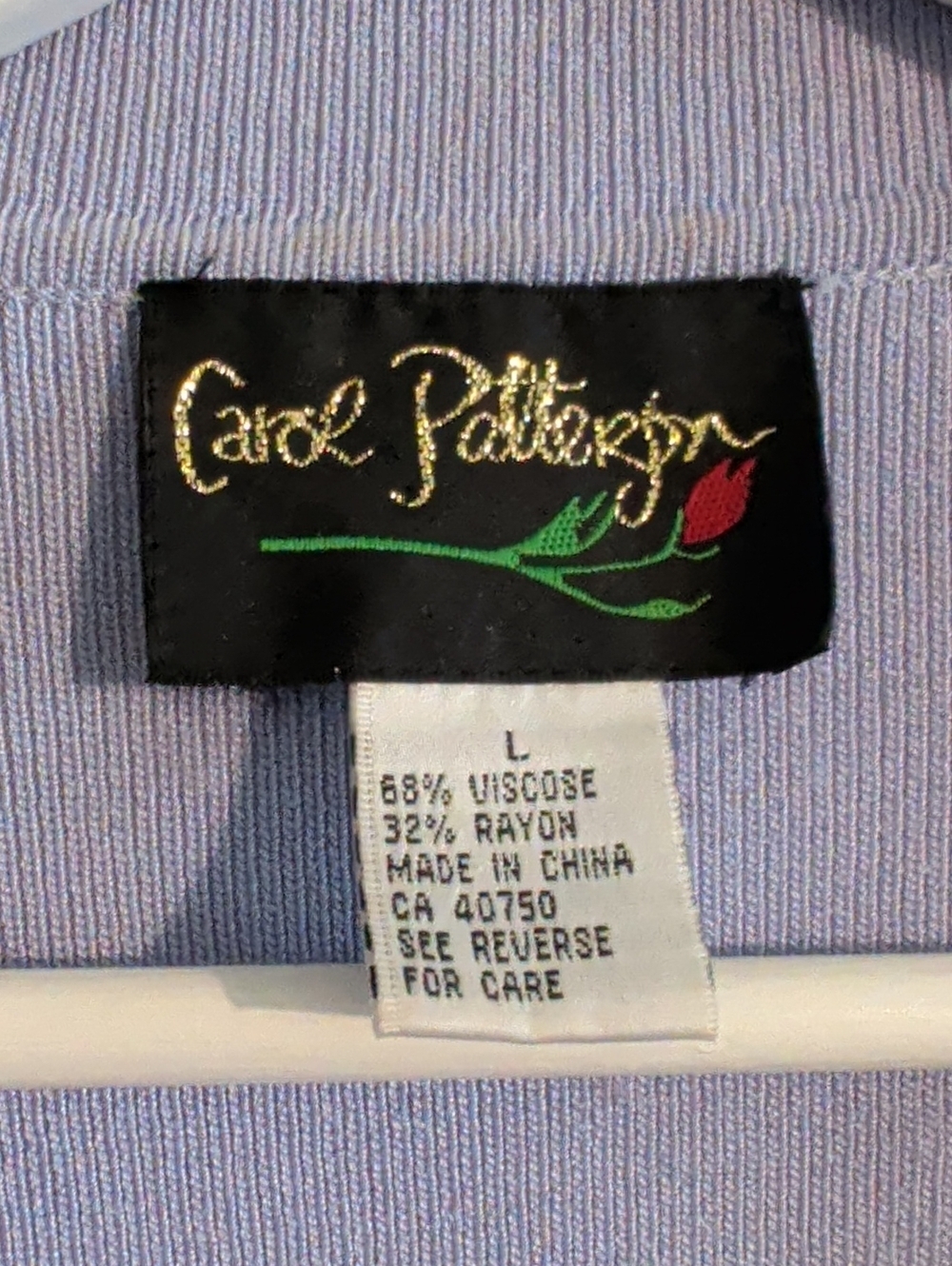 VINTAGE ombre knit button-up cardigan - size large - Picture 2 of 11